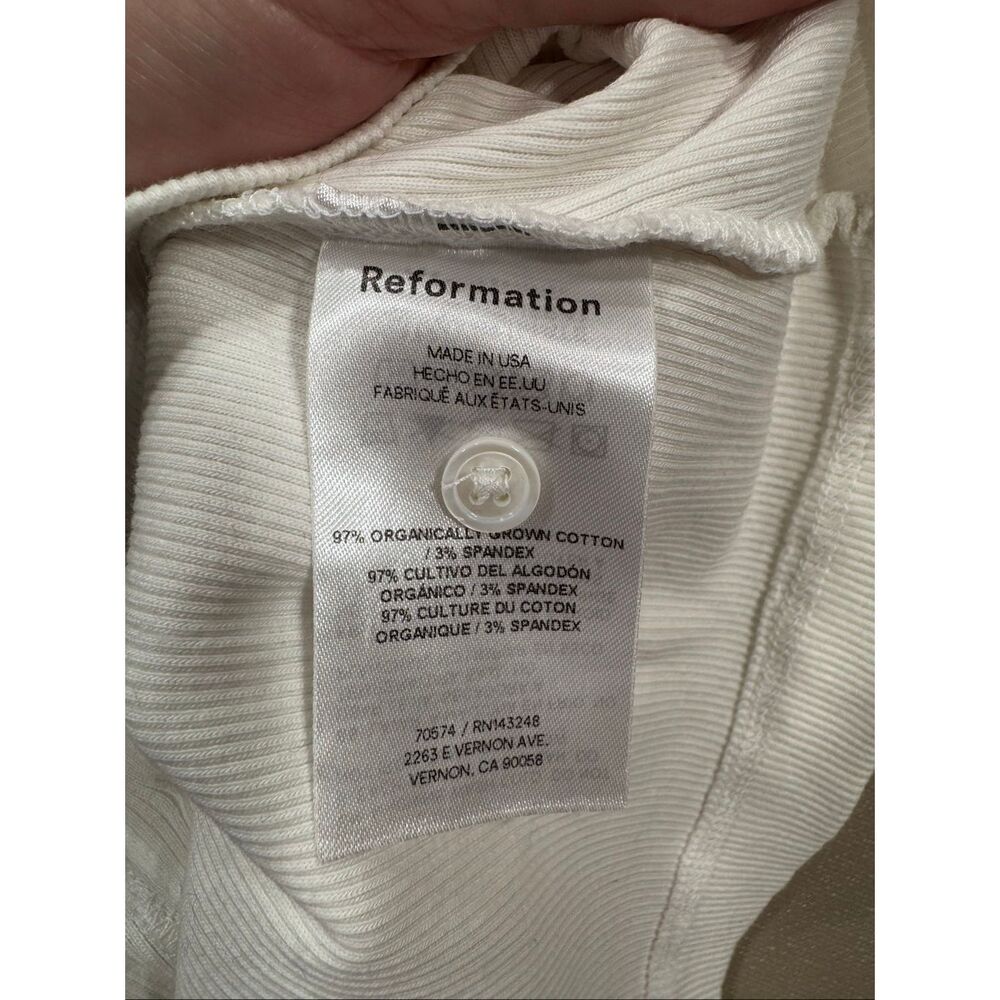 Reformation Button Down Cotton Tee - image 6